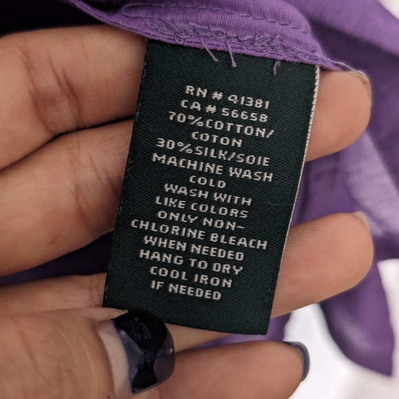 RL Silk Blend Button Shirt - Picture 6 of 6